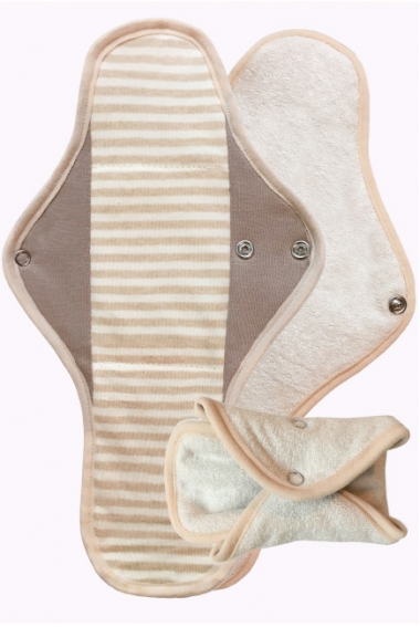 Ночная многоразовая женская прокладка BIO, полоска