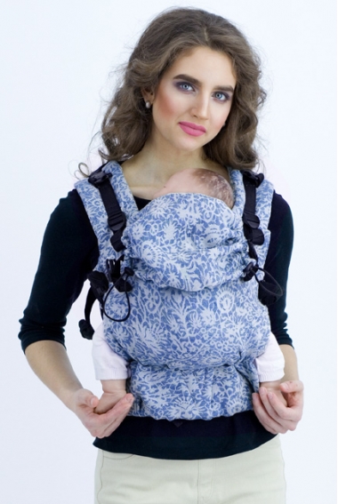 Эрго-рюкзак с рождения Diva Milano Veneziano Notte с шелком, One!