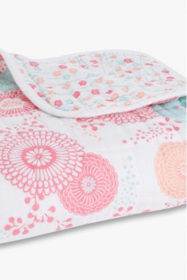 Муслиновое одеяло Aden&Anais, Pink Flowers