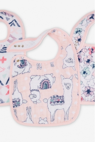 Слюнявчик Aden&Anais, набор 3, Trail Blooms