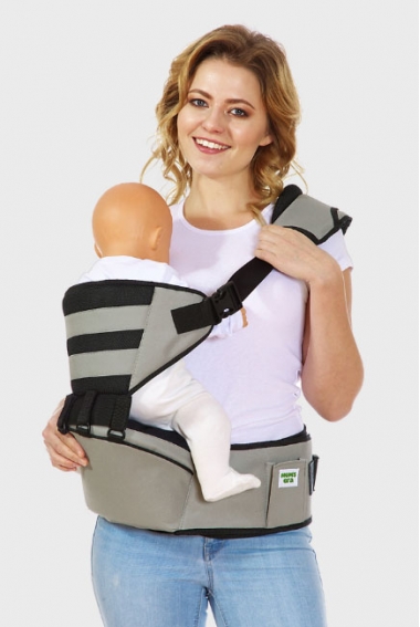 Хипсит со спинкой Comfort Mums Era, муссон/черный