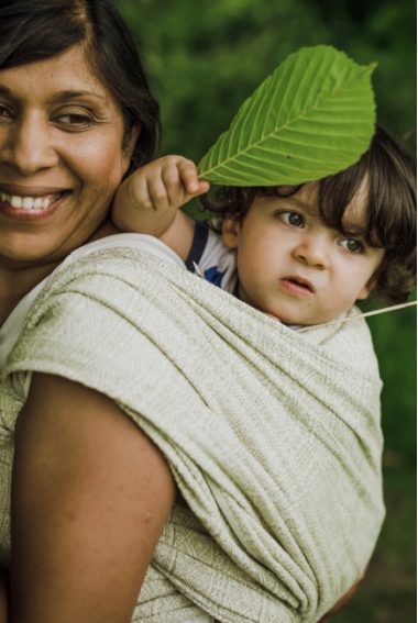 Слинг-шарф Didymos Indio (Prima) Jade с шелком и льном