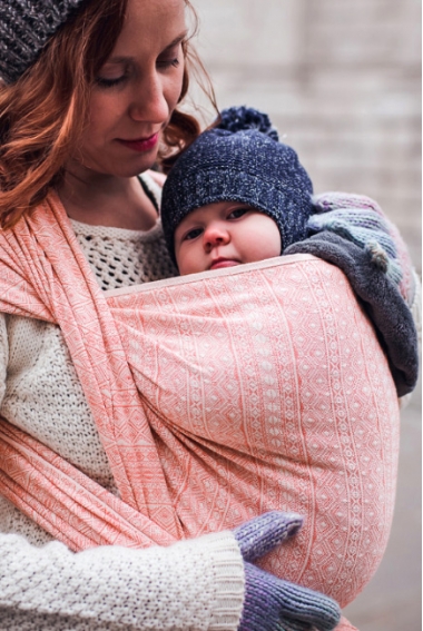 Слинг-шарф Didymos Indio (Prima) Sorbet с шелком и шерстью