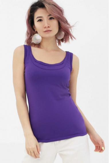 Майка для кормящих и беременных, фиолетовая