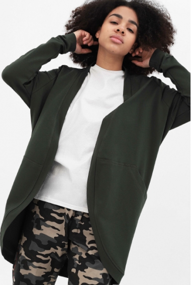 Жакет для кормящих и беременных с карманами, милитари