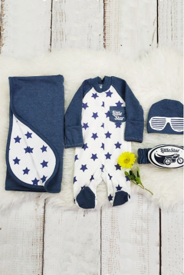 Комплект на выписку из роддома летний Little Star