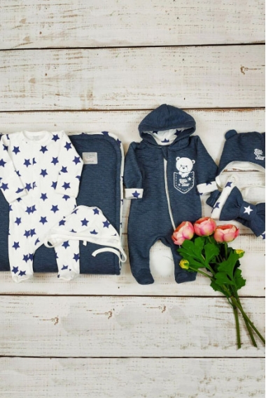 Комплект на выписку холодное лето плюс Little Star (6 предметов)