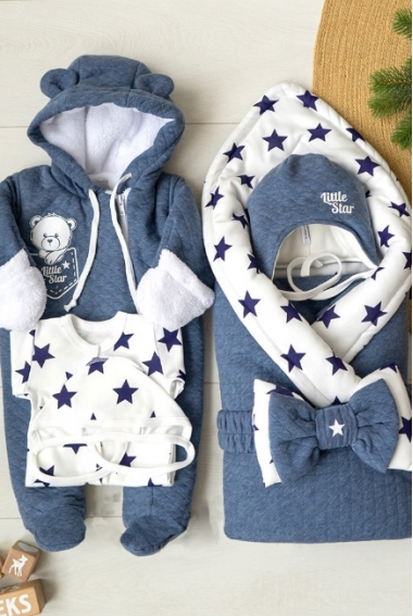 Комплект на выписку холодная зима, Little Star (6 предметов)