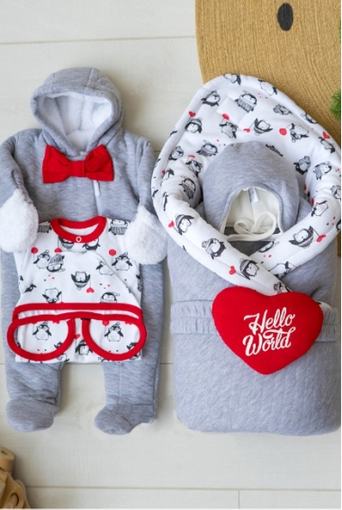 Комплект на выписку холодная зима, Lolo (6 предметов)