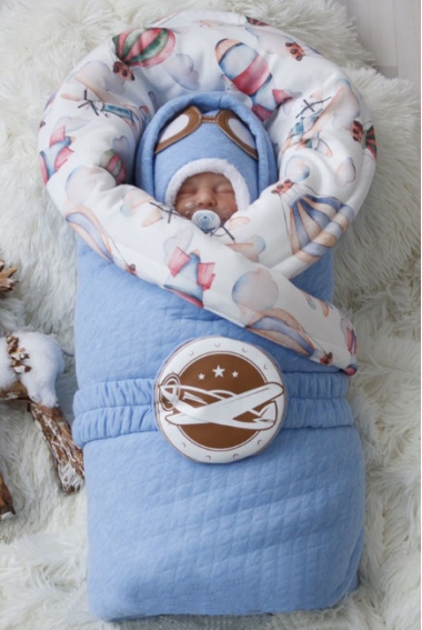 Комплект на выписку холодная зима, Bon voyage (6 предметов)