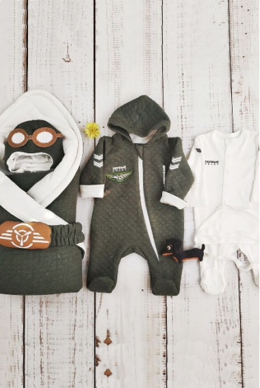 Комплект на выписку холодное лето, Aviator (6 предметов)