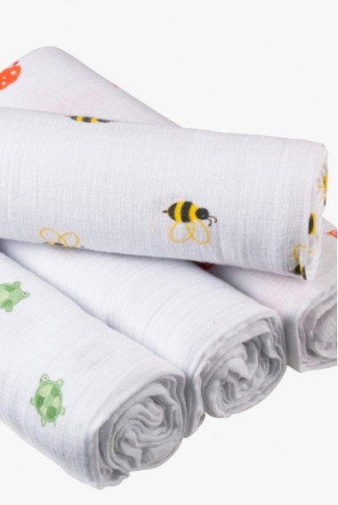 Муслиновые пеленки для новорожденных Aden by Aden Anais, большие, набор 4, Life s hoot