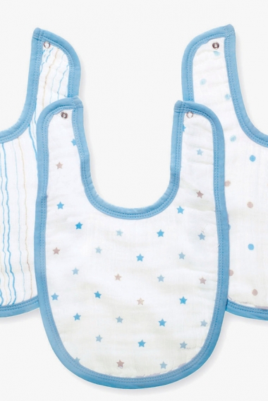 Слюнявчик муслиновый Aden by Aden&Anais, набор из 3 штук, Little Bib Oh Boy