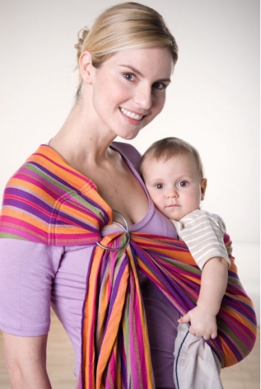 Слинг с кольцами Amazonas (двойное диагональное плетение), Lollipop 180