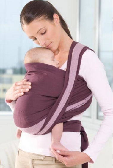 Слинг-шарф Amazonas (двойное диагональное плетение), Berry