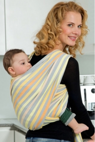 Слинг-шарф Amazonas (двойное диагональное плетение), Saffron