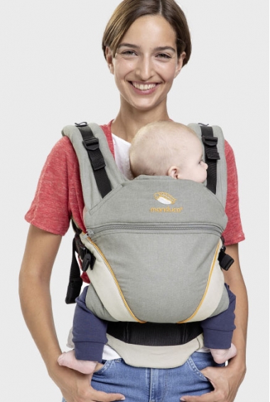 Эргорюкзак Manduca XT, Grey-Orange (оранжевый)