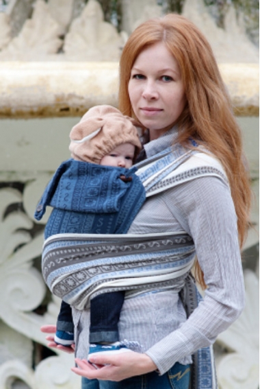 Май-слинг Ellevill Zara Infinity / Zara Tricolor Blue УЦЕНКА