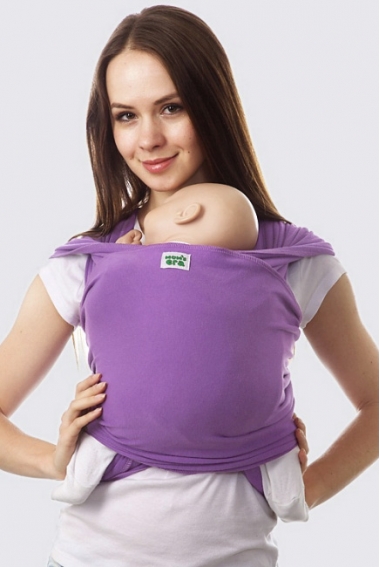 Трикотажный слинг-шарф, сиреневый