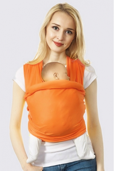 Трикотажный слинг-шарф, оранжевый