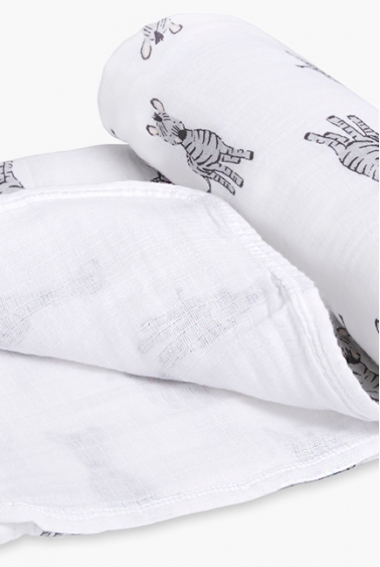 Муслиновое одеяло для коляски Aden by Aden Anais, Safari Babes-Zebra