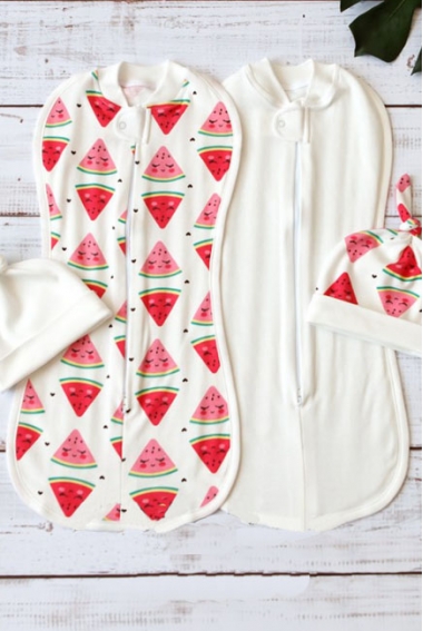 Комплект пеленок-коконов для новорожденных, Watermelon