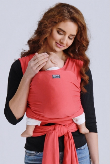 Слинг-шарф трикотажный Diva Stretchy, Corallo