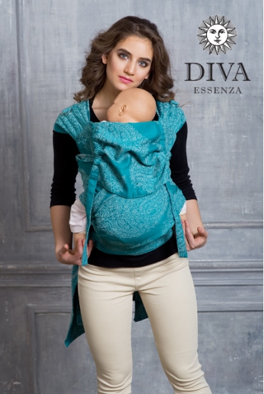 Май-слинг от 6 мес Diva Essenza Smeraldo Toddler со льном