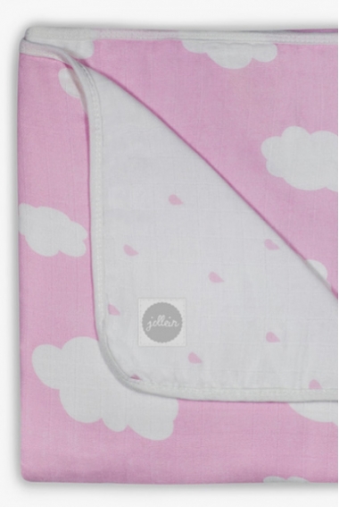 Муслиновое одеяло Jollein, Clouds Pink