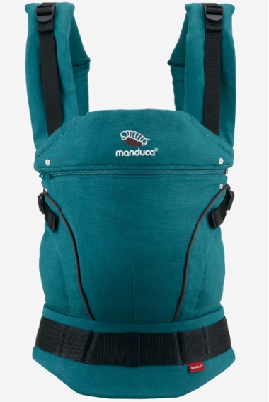 Эргорюкзак Manduca First Petrol/Brown (бирюзовый/коричневый)