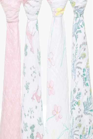 Муслиновые пеленки для новорожденных Aden Anais большие, набор 3, Forest Fantasy