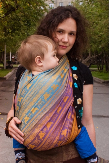 Слинг-шарф с бамбуком Карауш, Kuzma Rainbow Opal