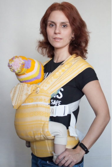 Эрго рюкзак шарфовый с бамбуком Карауш растущий, Adel Sun