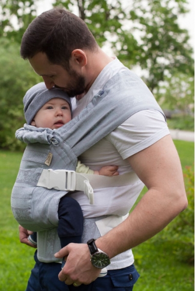 Эрго рюкзак Карауш шарфовый с бамбуком, Kuzma Steel