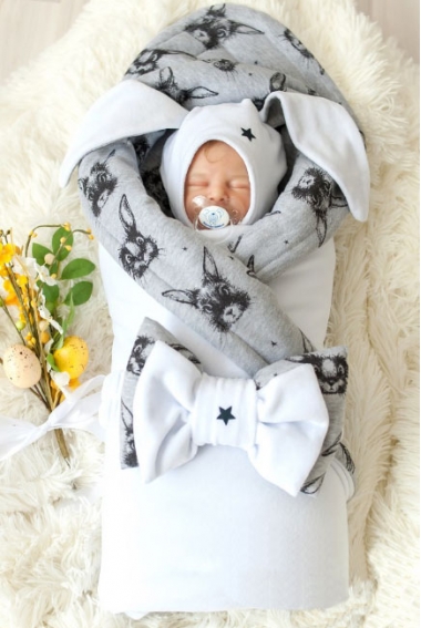 Комплект на выписку холодное лето, Rabbit (5 предметов)