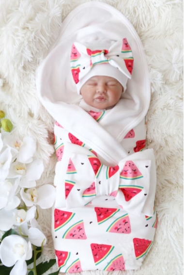 Комплект на выписку жаркое лето, Watermelon (5 предметов)
