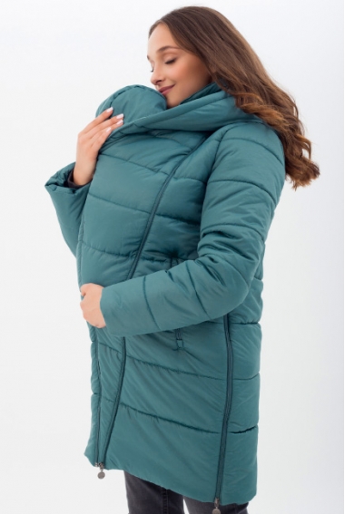 Слингокуртка-трансформер зимняя 3в1, мор.волна