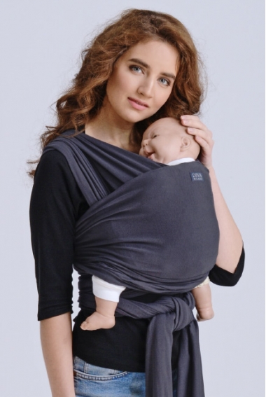 Трикотажный слинг-шарф Diva Stretchy, Grafite Трикотажный слинг-шарф Diva Stretchy, Grafite