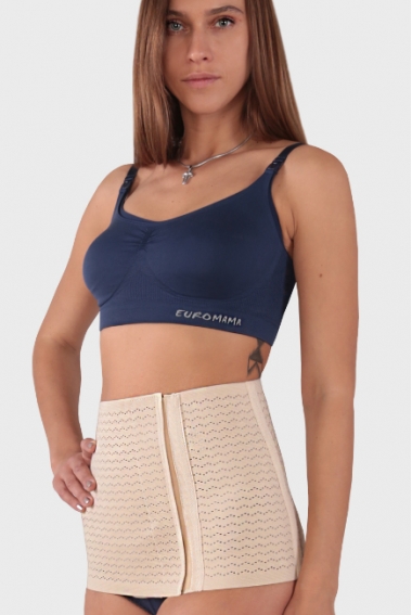 Бандаж послеродовой утягивающий "Лента", бежевый Бандаж послеродовой утягивающий "Лента", бежевый