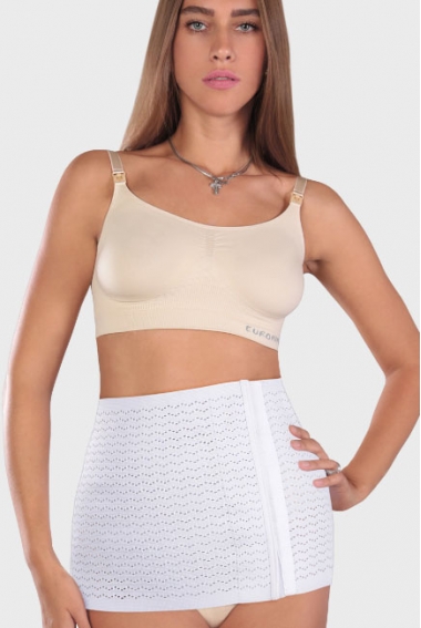 Бандаж послеродовой утягивающий "Лента", белый Бандаж послеродовой утягивающий "Лента", белый