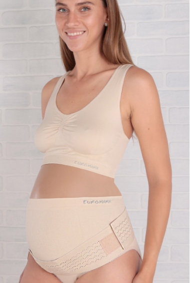 Бандаж для беременных дородовой (пояс), бежевый