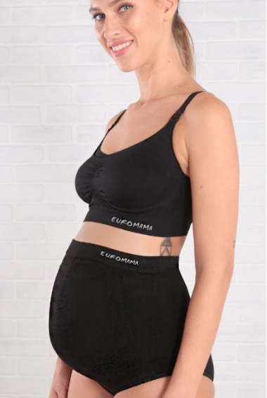 Бандаж трусы для беременных с косточками, черный Бандаж трусы для беременных с косточками, черный