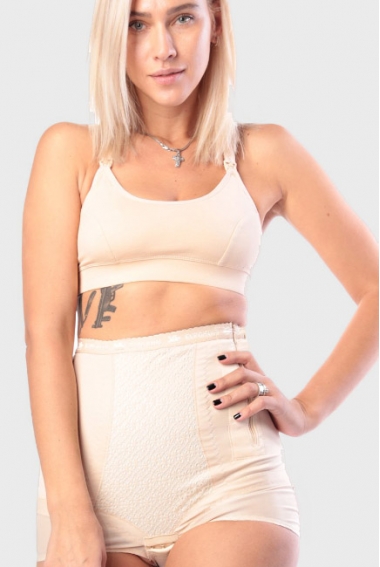 Бандаж трусы послеродовой высокий с косточками, бежевый Бандаж трусы послеродовой высокий с косточками, бежевый