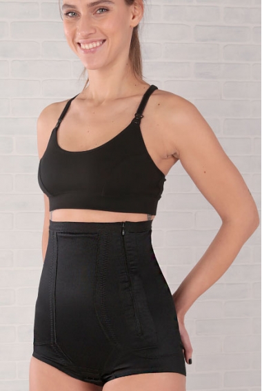 Бандаж трусы послеродовой высокий с косточками, черный Бандаж трусы послеродовой высокий с косточками, черный