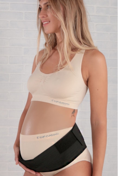 Бандаж до и послеродовой универсальный (пояс) Евромама, черный Бандаж до и послеродовой универсальный (пояс) Евромама, черный