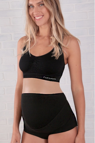 Бандаж-трусы для беременных высокий, черный