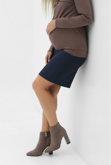 Юбка-карандаш для беременных и родивших, темно-синяя