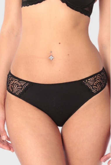 Трусы для беременных и после родов Katarina с кружевом, черные Трусы для беременных и после родов Katarina с кружевом, черные
