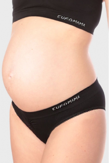 Трусы для беременных и после родов бесшовные Universal (низкие), черные Трусы для беременных и после родов бесшовные Universal (низкие), черные
