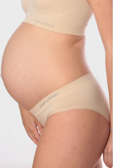 Трусы для беременных и после родов бесшовные Universal (низкие), бежевый